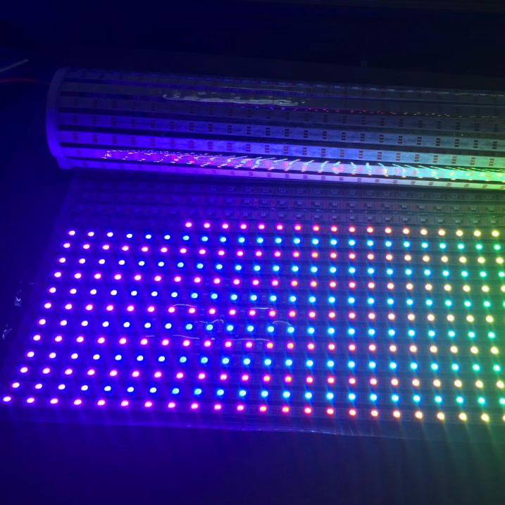 DC5V WS2812B/SK6812 600/900LEDs Full Color Digital Addressable Flexible RGB Panel Flexible Transparent Screen DC5V WS2812B/SK6812 600/900LEDs Full Color Digital Addressable Flexible RGB Panel Flexible Transparent Screen